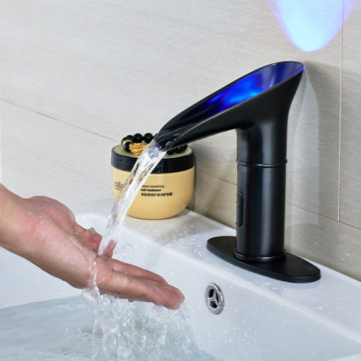 Alamere Handsfree LED Bathroom Sink Faucet with Motion Sensor 6