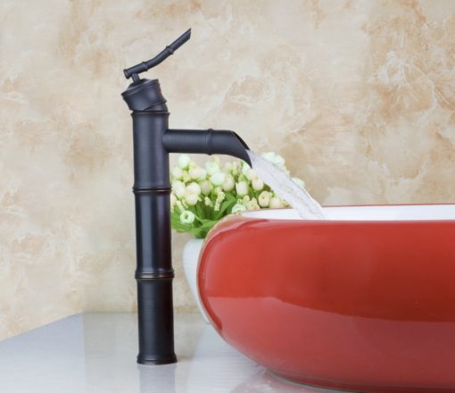 Ayers Ceramic Red Bathroom Sink, Oil Rubbed Bronze & Pop-Up Drain Combo 2