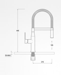 Bouck Single Handle Kitchen Sink Faucet with Pull Out Sprayer 1
