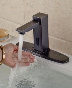 Celilo Touchless Oil Rubbed Bronze Bathroom Sink Faucet with Motion Sensor 1