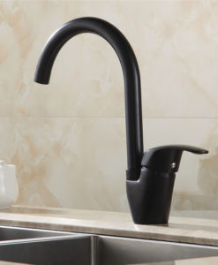 Corbin Oil Rubbed Bronze Single Handle Kitchen Sink Faucet with Rotatable Spout 1