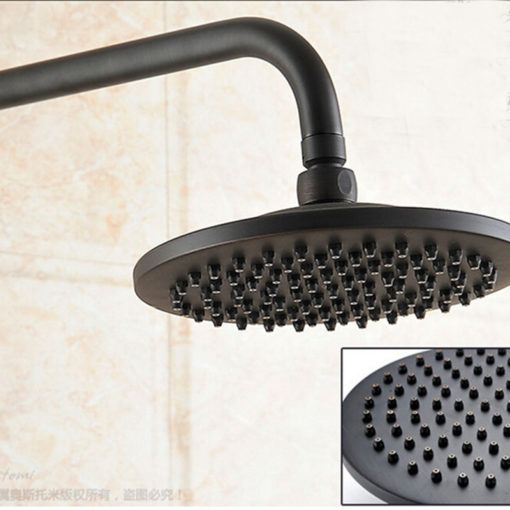 Glen Oil Rubbed Bronze Wall Mounted RainFall Shower Head with Handheld Shower & Tub Spout 1