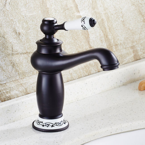 Royalston Single Handle Oil Rubbed Bronze Bathroom Sink Faucet 1