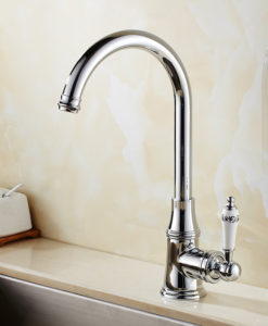 Setrock Deck-Mounted Single Handle Kitchen Sink Faucet 1