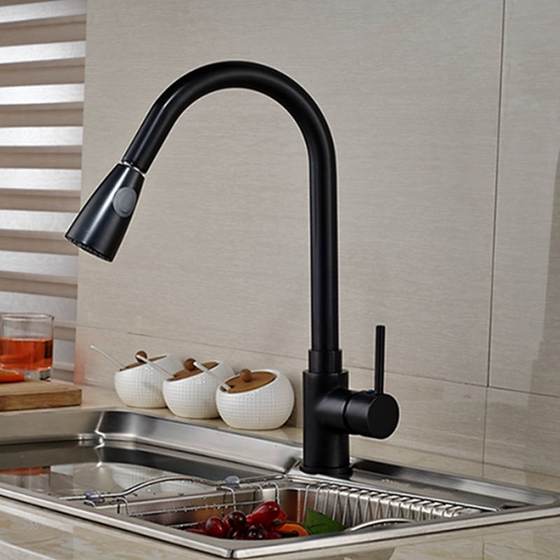 Zapata Kitchen Sink Faucet with Pull Down Sprayer 7