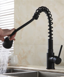 Cummins Oil Rubbed Bronze Finish Kitchen Sink Faucet with Pull Out Sprayer